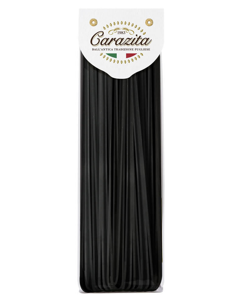 Cuttlefish Ink Spaghetti - 500g - Artisanal Bronze-Drawn Black Pasta