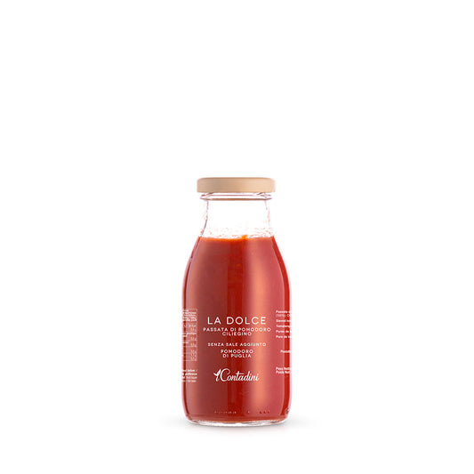 La Dolce" Cherry Tomato Puree - 250g Bottle - Passata di Pomodorino Ciliegino