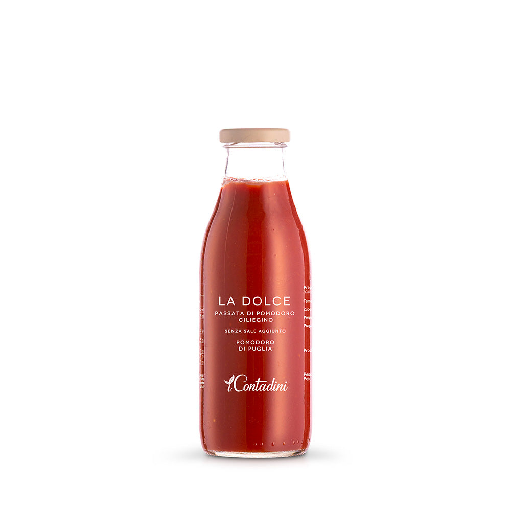 La Dolce" Cherry Tomato Puree - 250g Bottle - Passata di Pomodorino Ciliegino