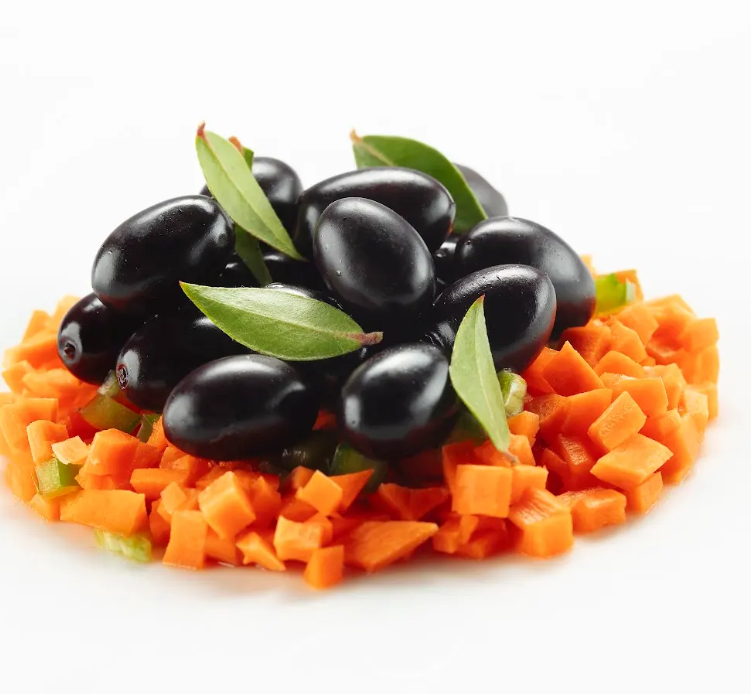 Celline Olives - 550g Jar - Authentic Salento Black Olives in Brine