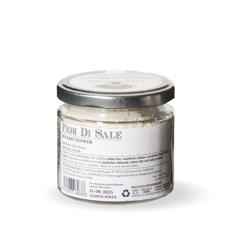 Jar of 'Cure Di Sale' on a white background